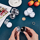 Chgcraft 40 pz 2 colori scatole per anelli in plastica trasparente orecchini in cristallo scatole per gioielli con schiuma per conservare anelli orecchini gioielli proposta di matrimonio San Valentino CON-CA0001-019-3