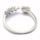 925 componenti dell'anello di barretta d'argento sterlina STER-P041-01P-3