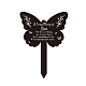 GLOBLELAND Memorial Remembrance Plaque Stake Acrylic Plaque Memorial Commemoratory Sign Garden Remembrance Decoration for Dad's Funeral Anniversary AJEW-WH0364-003-1