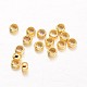 Rondelle Brass Crimp Beads KK-L134-32G-2
