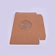 折りたたみクリエイティブクラフト紙箱  ウェディング記念品ボックス  賛成ボックス  紙ギフトボックス  クリアウィンドウ付き  正方形  バリーウッド  17.5x17.5x4.5cm CON-WH0073-35B-1