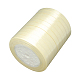 シングルフェイスサテンリボン  ポリエステルリボン  乳がんピンクリボン啓発を作る材料  バレンタインデーの贈り物  箱パッケージ  ベージュ  3/8インチ（10mm）  約25ヤード/ロール（22.86メートル/ロール）  10のロール/グループ  250ヤード/グループ（228.6メートル/グループ） RC10mmY002-2