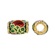 Perlas de esmalte de aleación de estilo chino X-ENAM-L015-07A-G-4