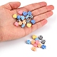 120pcs 6 couleurs perles d'argile polymère faites à la main CLAY-YW0001-62-5