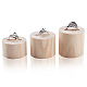 Ahandmaker 3pcs soporte de exhibición de anillo de joyería de madera ODIS-WH0007-57-1