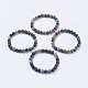 Bracelets extensibles avec perles en agate indien naturelle BJEW-I253-8mm-11-2