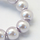 Backen gemalt pearlized Glasperlen runden Perle Stränge X-HY-Q003-4mm-25-3