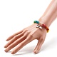 Süßes Regenbogen-Emaille-Charme-Armband für Kinder BJEW-JB06779-3