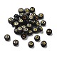 Покрытие непрозрачных акриловых бусин OACR-R005-03W-1