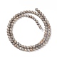 Natürliche Silber Linie Jaspis Perlen Stränge G-P451-03C-A-3