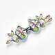 Plated Alloy Bead Cage Bunny Pendants PALLOY-S119-094-3
