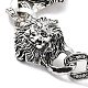Bracelets de chaîne à maillons de lion en alliage rétro pour femmes et hommes BJEW-L684-006AS-2
