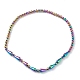 Electroplate Non-Magnetic Synthetic Hematite Beaded Necklaces NJEW-H307-03-1