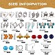 Fabrication de boucles d'oreilles pendantes en forme d'animal bricolage DIY-SZ0007-05-7