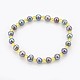 Natural Pearl Beads Stretch Bracelets BJEW-JB03893-04-1