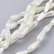 Electroplated Opaque Glass Beads Strands X-EGLA-L015-FR-B11-1