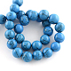 Synthetical Turquoise Gemstone Round Bead Strands TURQ-R035-8mm-01-2