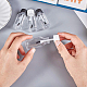 Benecreat 20 confezioni flaconi con tappo applicatore pennello di plastica da 30 ml / 1 once per colla DIY-BC0011-09-3