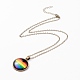 Collar del orgullo del arco iris NJEW-F290-01J-2