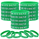 Wort-Stern-Studentenarmband aus Silikonschnur BJEW-WH0018-49D-1