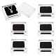 FINGERINSPIRE 6 pcs Acrylic Ring Box with Velvet 2.3x2.3inch Transparent Crystal Ring Gift Boxes with Magnetic Clasps for Wedding ODIS-WH0029-36-1
