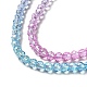 Fili di perle di vetro di colore sfumato trasparente GLAA-H021-01B-29-3