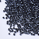 電気メッキガラスシリンダービーズ  シードビーズ  丸い穴  メタリックカラー  プルシアンブルー  1.5~2x1~2mm  穴：0.8mm  約8000個/袋  約85~95 G /袋 SEED-Q036-01A-B01-3