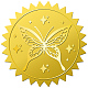 12 foglio di adesivi autoadesivi in lamina d'oro in rilievo DIY-WH0451-036-1