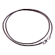 Herstellung von Pandahall-Elite-Halsketten aus Lederband MAK-PH0002-1.5mm-02-1