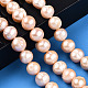 Fili di perle di perle d'acqua dolce coltivate naturali PEAR-N013-10C-2