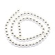 Electroplate Non-magnetic Synthetic Hematite Beads Strands G-L485-01C-S-3