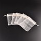 Creamy White Jewelry Packing Drawable Pouches X-OP-12x9cm-1-2