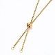 304 Stainless Steel Box Chain Slider Necklace Making AJEW-JB00786-2