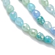 Brins de perles de verre de galvanoplastie de couleur dégradée GLAA-E042-04C-3
