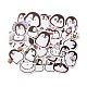 Conjunto de pegatinas de papel de pingüino de dibujos animados DIY-M031-43-1