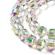 Galvanoplastie rondelles perles de verre brins EGLA-A036-09A-FR02-3
