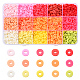 2250pcs 15 couleurs perles d'argile polymère faites à la main écologiques CLAY-YW0001-25B-1