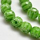Faceted Millefiori Glass Round Beads Strands LK-P006-06-3