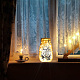 Film de lampe en pvc pour bricolage lumière colorée lampe suspendue bocal en verre dépoli DIY-WH0408-018-5
