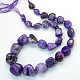 Nuggets Natural Dyed Agate Graduated Beads Strands G-L456-03A-2