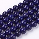 Lapis naturels teints brins de perles lazuli X-G-R173-8mm-01-1