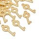 キーチベットスタイル合金のペンダントラインストーンのセッティング  ゴールドカラー  鉛フリー及びカドミウムフリー  22x8.5x1.5mm  穴：1.5mm K0PCW011-2