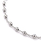 304 colliers de perles de chapelet en acier inoxydable pour la religion STAS-B021-02P-4