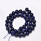 Dyed Natural Lapis Lazuli Round Beads Strands X-G-M169-12mm-05-2