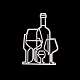 Бокал для вина из углеродистой стали для резки трафаретов DIY-F028-76-2