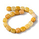 Chapelets de perles en jade topaze naturelle G-F743-02N-3