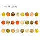 600g perles de rocaille en verre 24 couleurs SEED-JP0008-03-4mm-2