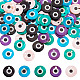 Arricraft 80pcs 5 Farben bedruckte Süßwasser-Muschel-Anhänger SHEL-AR0001-12-1