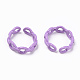 Spray Painted Alloy Cuff Rings RJEW-T011-17-RS-2