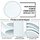 DIYクラフト用品不織布刺繍針フェルト  ホワイト  140x3mm  約6m /ロール DIY-WH0156-92C-3